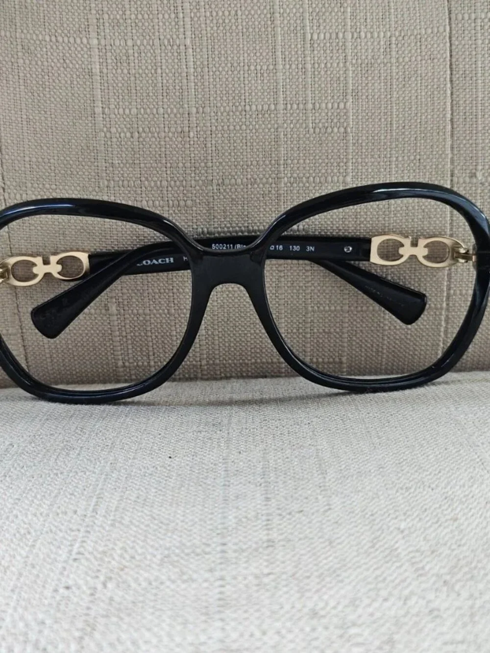 Coach Women Eyeglasses Frame Black Big Face Eyewear HC8145 L948 Glasses Frame